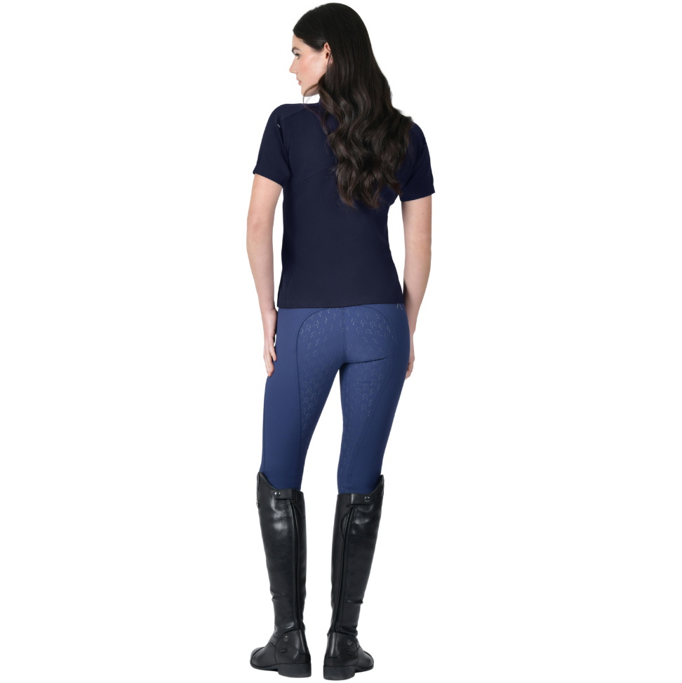 2026 WeatherBeeta Womens 37.5 Short Sleeve Performance Polo 1029991007 - Navy